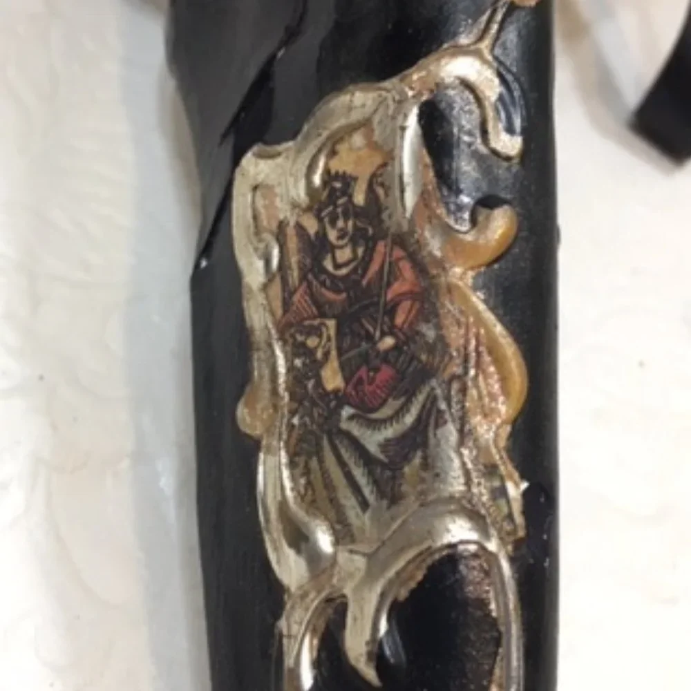 Unique Carnival Venetian Mask Doctor of The Plague w/Gold Embellishment & Pics